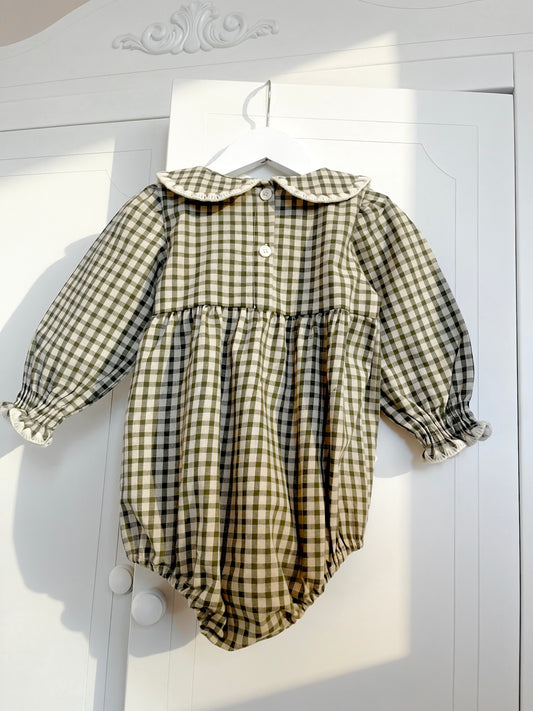 Alder Romper - Woodland Gingham