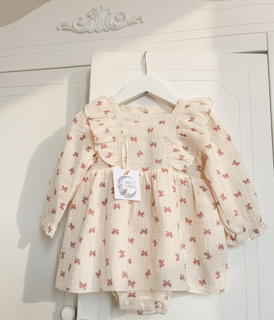 Little Bow Beep Romper Dress
