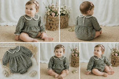 Alder Romper - Woodland Gingham