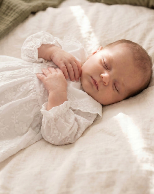 Lorelai Romper Dress - Heirloom White