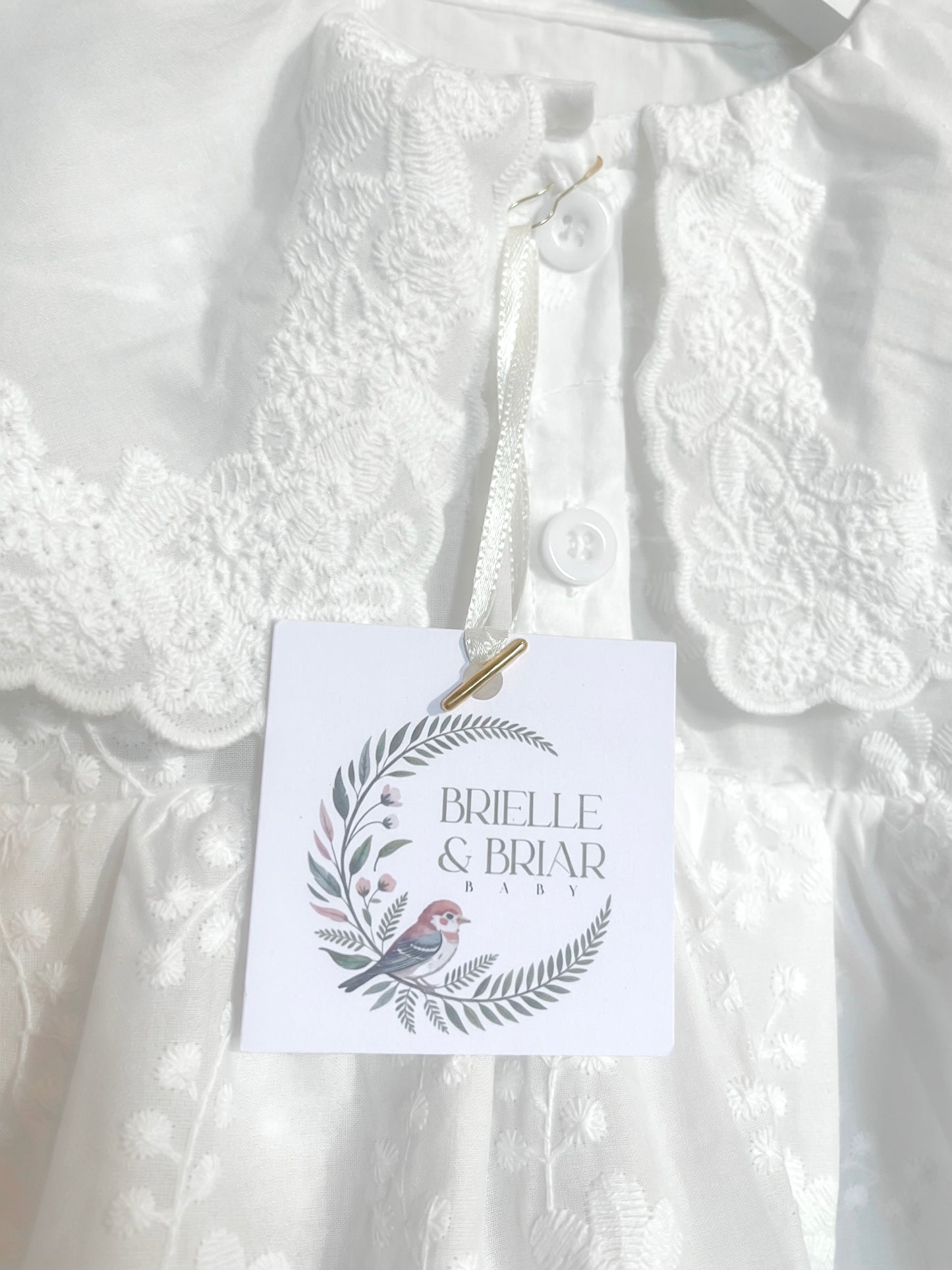 Lorelai Romper Dress - Heirloom White