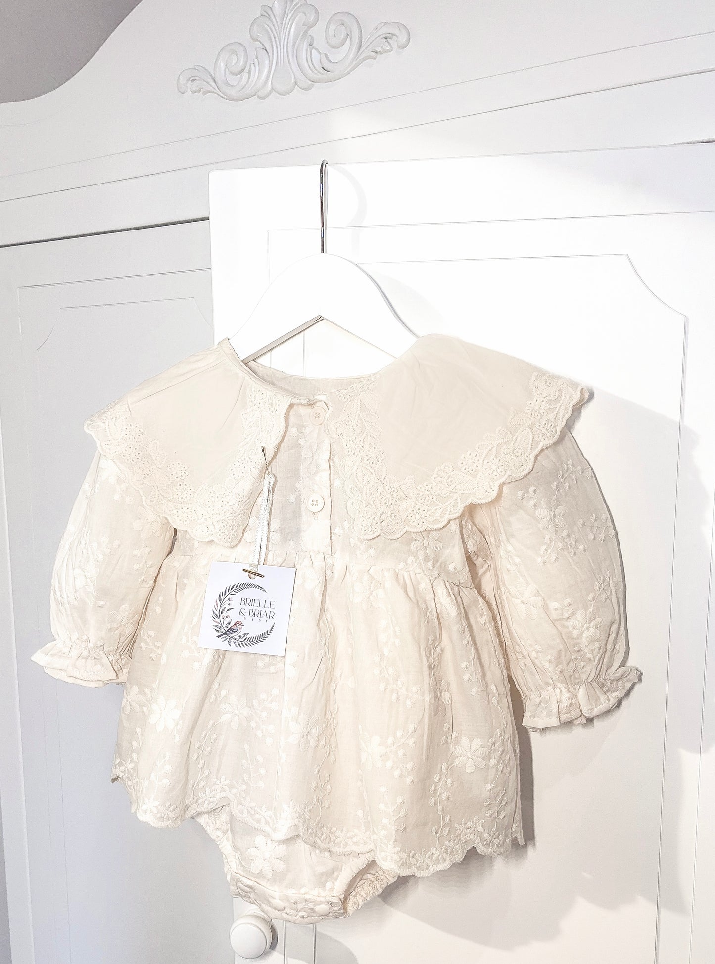 Lorelai Romper Dress - Classic Ivory