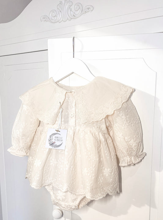 Lorelai Romper Dress - Classic Ivory
