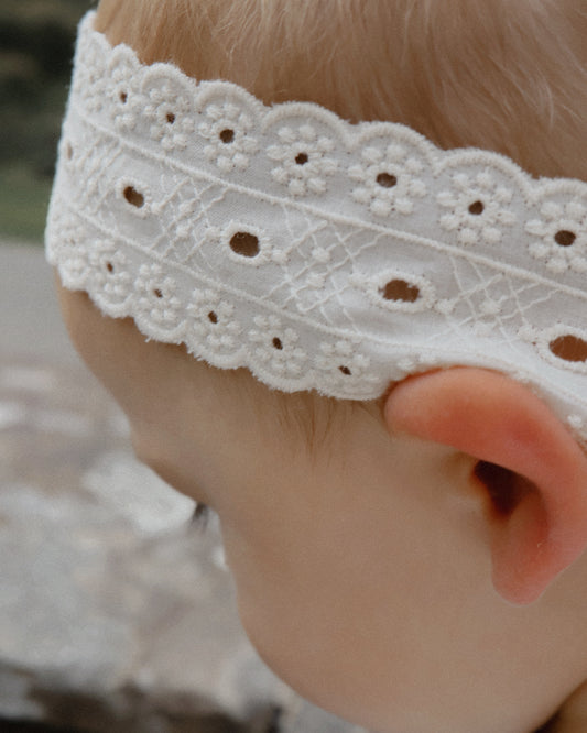 Nordic Forest Tied Ivory Headband