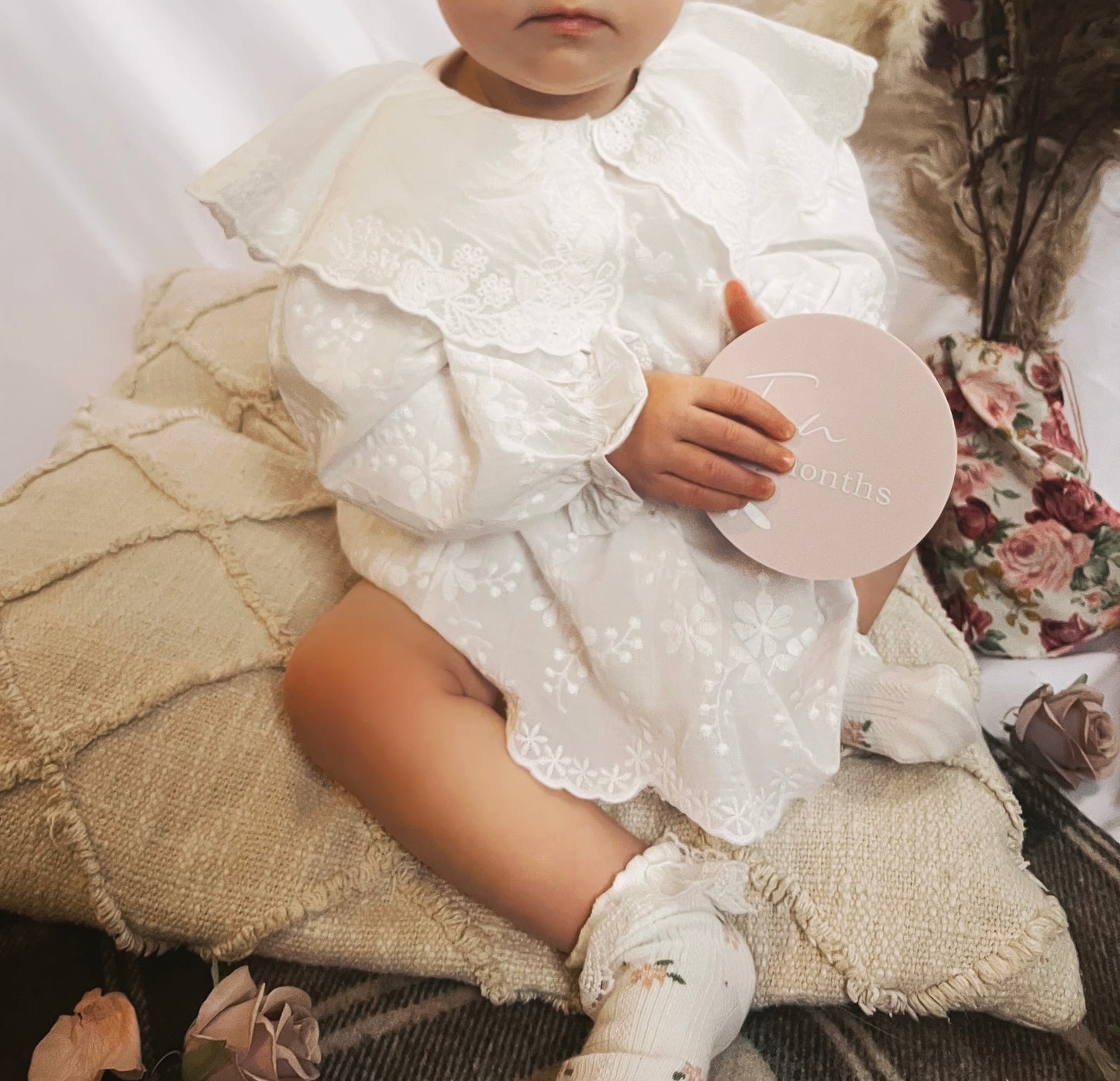 Lorelai Romper Dress - Heirloom White