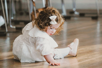 Lorelai Romper Dress - Heirloom White