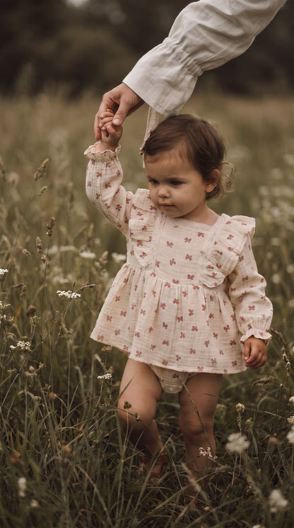 Little Bow Beep Romper Dress