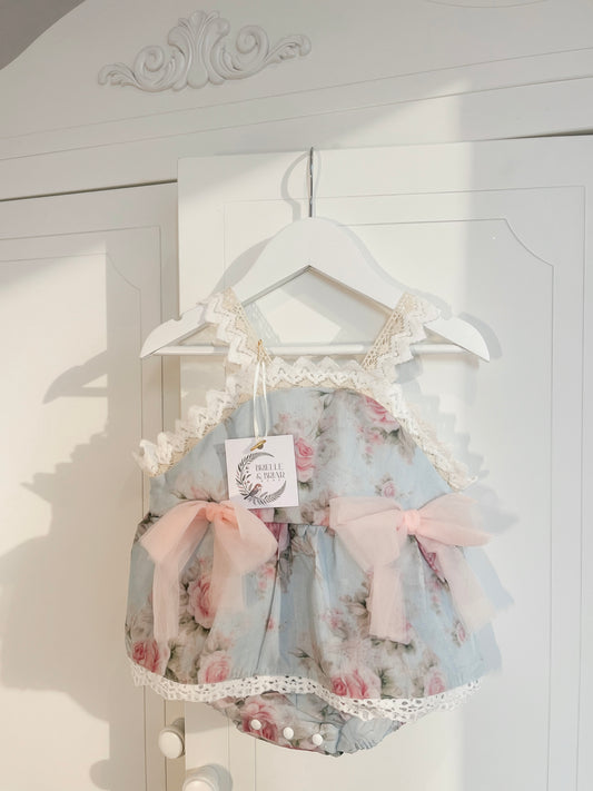 Rosabelle Romper Dress - Antique Rose