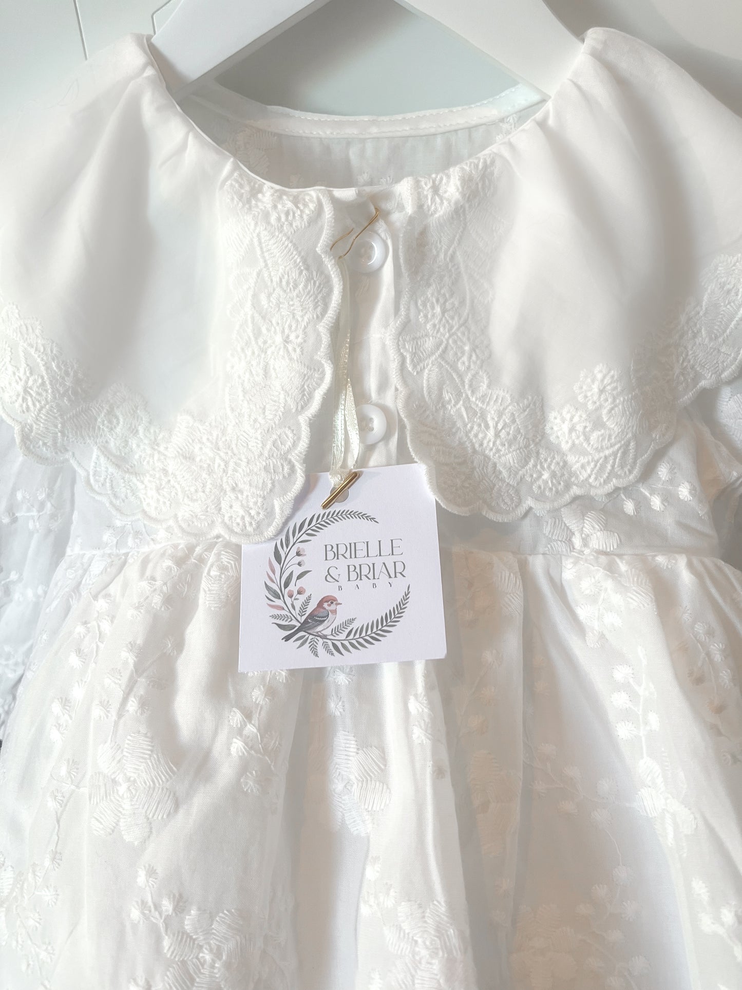 Lorelai Romper Dress - Heirloom White