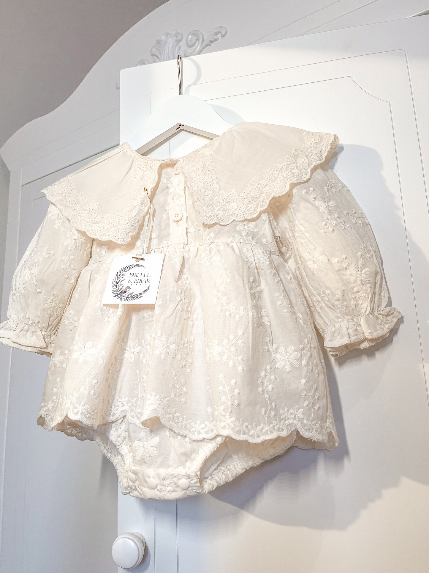 Lorelai Romper Dress - Classic Ivory