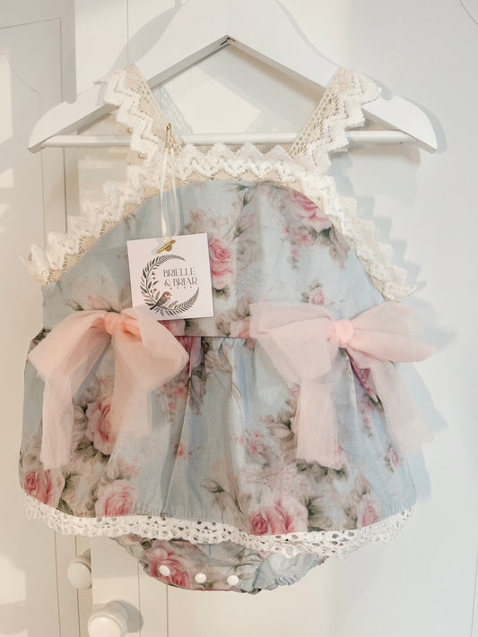 Rosabelle Romper Dress - Antique Rose