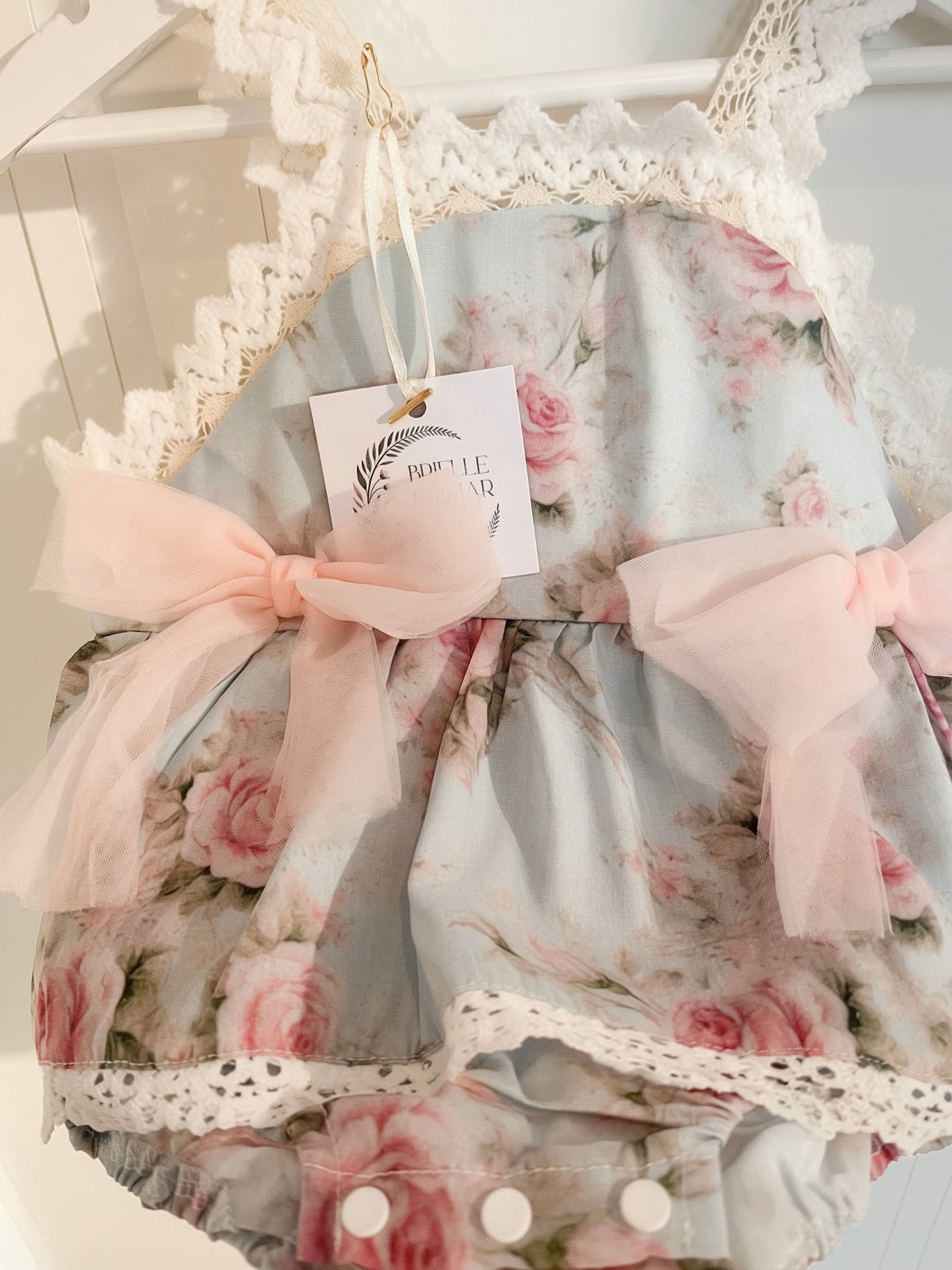 Rosabelle Romper Dress - Antique Rose