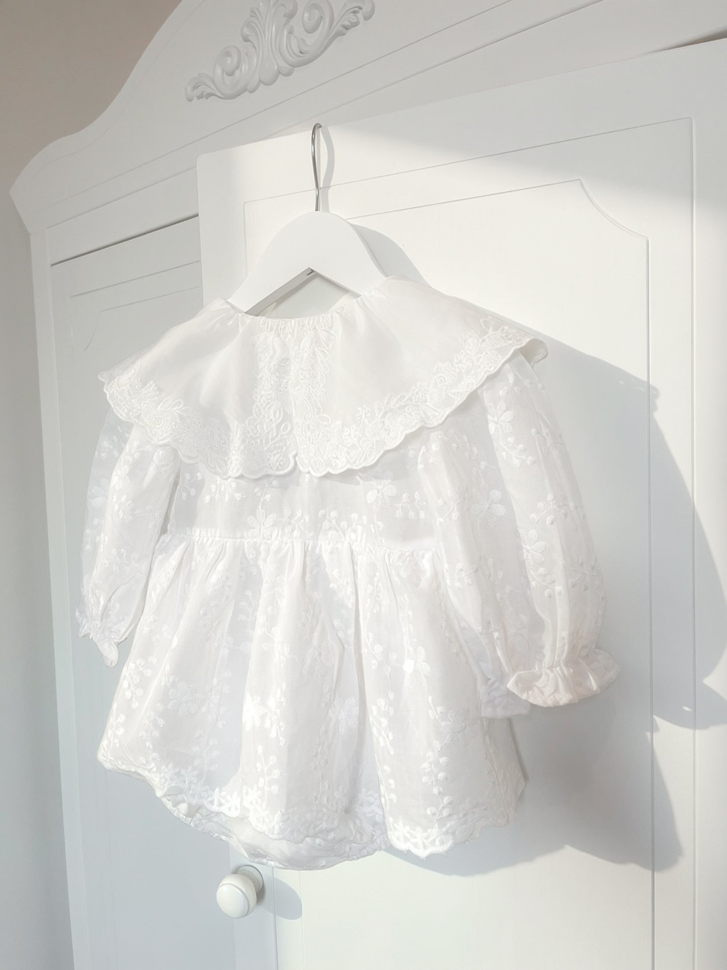 Lorelai Romper Dress - Heirloom White